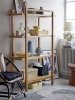 Bloomingville LOUE Fotel Lounge / Czarny Rattan